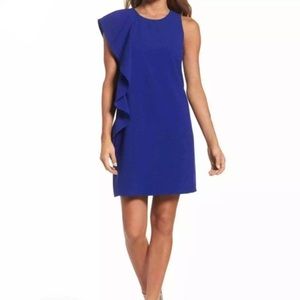 NWT Chelsea28 Asymmetrical Ruffle Dress